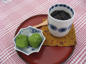 Ｏ嬢の抹茶ラスクとプリン